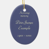  Fotomonument / Herdenking Keramisch Ornament (Achterkant)