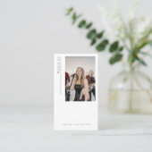 Fotomuzikant modern minimalistisch Visitekaartje (Staand voorkant)