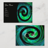 FOTON SWIRL groen zwart Visitekaartje (Voorkant / Achterkant)