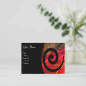 FOTON SWIRL zwart rood wit Visitekaartje (Staand voorkant)