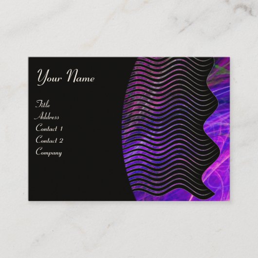 FOTON WAVES-monogram levendig Visitekaartje (Voorkant)