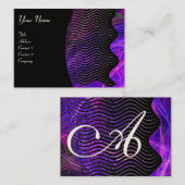 FOTON WAVES-monogram levendig Visitekaartje (Voorkant / Achterkant)