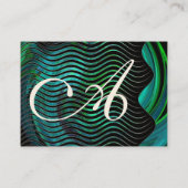 FOTON WAVES-monogram levendig Visitekaartje (Achterkant)