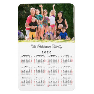 Fotonaam 2025 Kalender Magneet