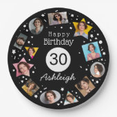 Fotonaam 30e verjaardag papieren bordje (Voorkant)