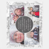 Fotonaam en berichtliefhebbend geheugen van HORZ G Fleece Deken (Voorkant)