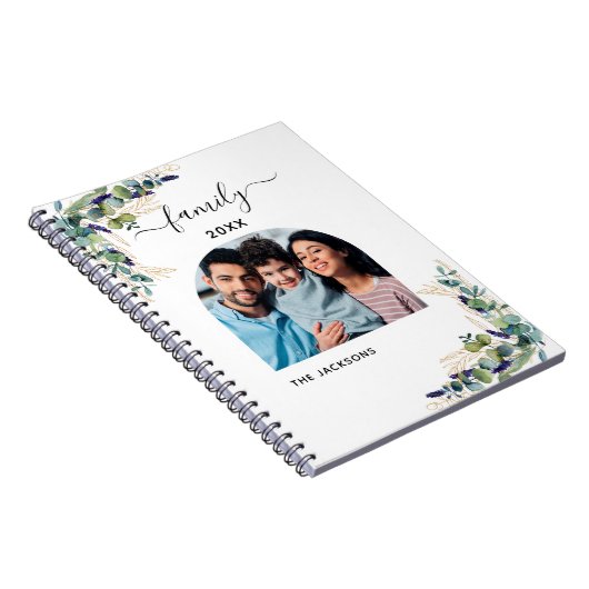 Fotonaam Eucalyptus greenery Notitieboek (Rechterzijde)