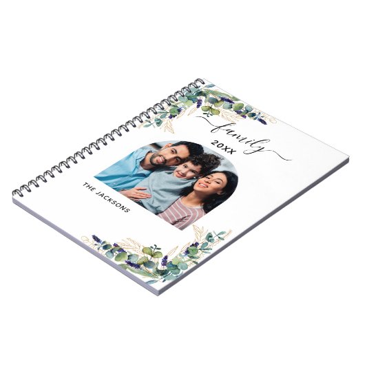 Fotonaam Eucalyptus greenery Notitieboek (Linkerzijde)