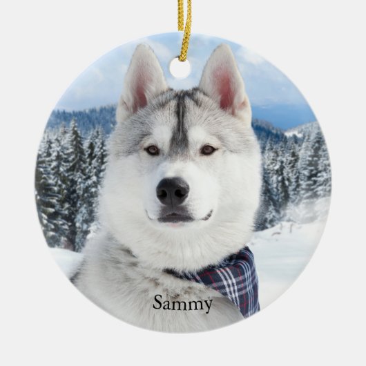 Fotonaam instellen keramisch ornament (Voorkant)
