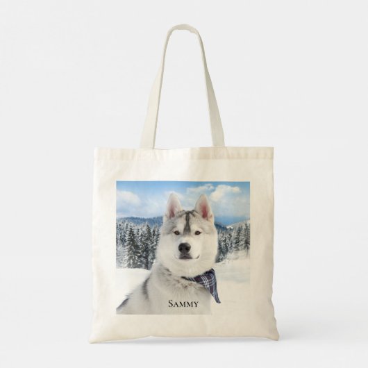 Fotonaam instellen tote bag (Achterkant)