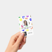 Fotonaam Paws Animal Custom Employee Badge (Handheld)