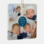 Fotonaam van onze familie Citaat 5 Keramisch Ornament (Rechts)