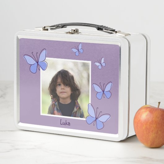 Fotonaam Violet & Blue Butterfly Flutter (In situ)