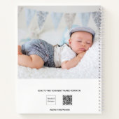 Fotonaam voor baby-maaltijden ontvangen notitieboek (Achterkant)