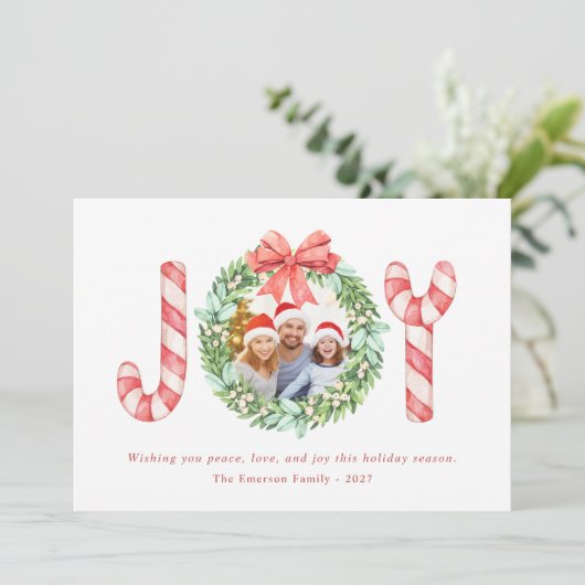 Fotonaam | Waterverf met kerstmis (Staand voorkant)