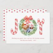 Fotonaam | Waterverf met kerstmis (Voorkant / Achterkant)