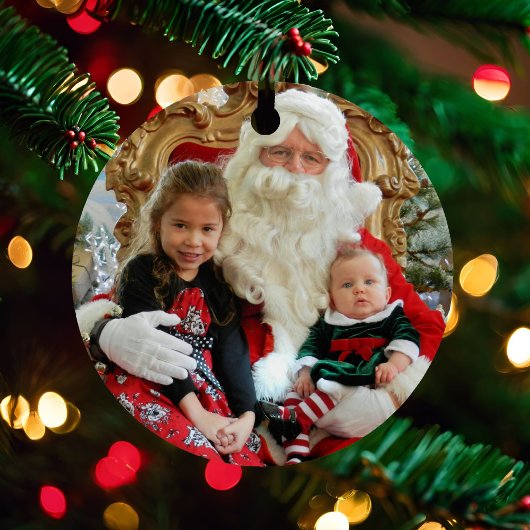 Fotonamen Ages Personaliseer cadeau Metalen Ornament