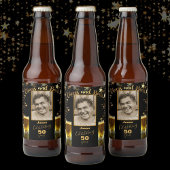 Fotonamen Leeftijd zwart en goud Bier Etiket