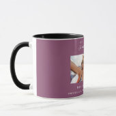 Fotonamen van vrienden voor het leven paars mok (Links)