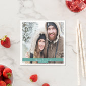 Fotonamen voor bruiloft servet (Insitu)