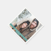 Fotonamen voor bruiloft servet (Hoek)