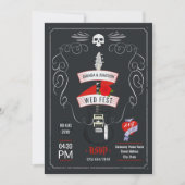 Fotonodiging op het Rock- en Roll Wedding-bord Kaart (Voorkant)