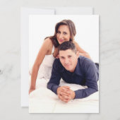 Fotonodiging op het Rock- en Roll Wedding-bord Kaart (Achterkant)