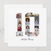Fotonummer 10 collage bedankkaart (Voorkant / Achterkant)