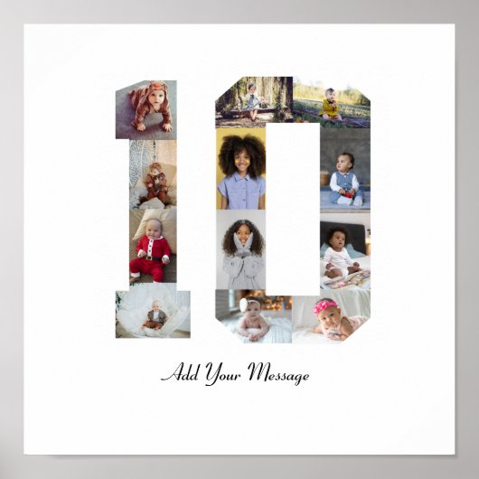 Fotonummer 10 collage poster (Voorkant)