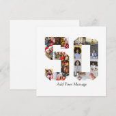 Fotonummer 50 collage feestdagenkaart (Voorkant / Achterkant)