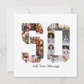 Fotonummer 50 collage feestdagenkaart (Voorkant)