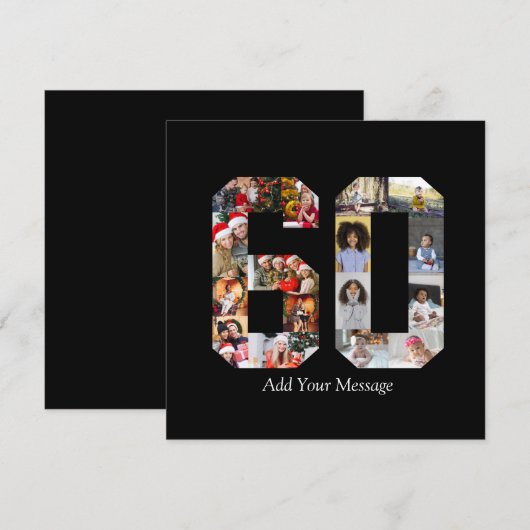 Fotonummer 60 collage bedankkaart (Voorkant / Achterkant)
