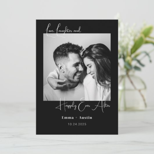 Fotoofferte De datum opslaan Kaart (Staand voorkant)