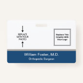 Fotoontwerp van de arts badge (Voorkant)