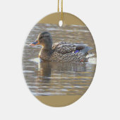 Fotoornament Wilde Eend  Keramisch Ornament (Rechts)
