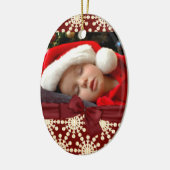 fotoovaal versieringsmiddel keramisch ornament (Links)