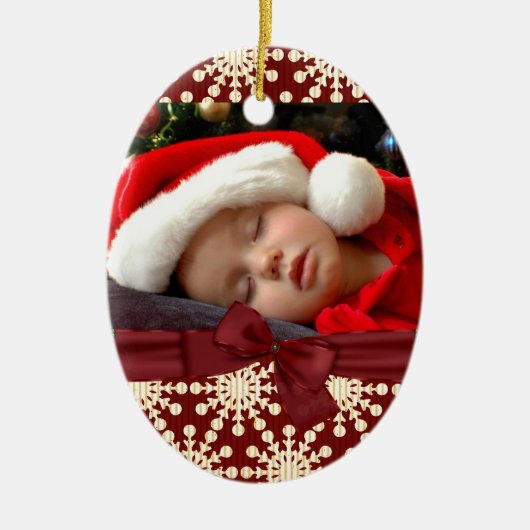 fotoovaal versieringsmiddel keramisch ornament (Voorkant)