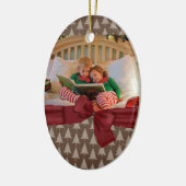 fotoovaal versieringsmiddel keramisch ornament (Links)