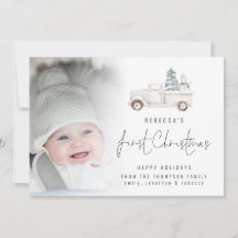 Fotooverlay Baby First Kersttruck