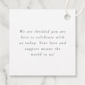 Fotooverlay Love and Bedankt Script Weduwen Bedankjes Labels (Achterkant)