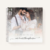 Fotooverlay Script Heart Weddenschap Notitieboek (Voorkant)