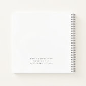 Fotooverlay wenst de nieuwe heer Mrs Guest Book Notitieboek (Achterkant)