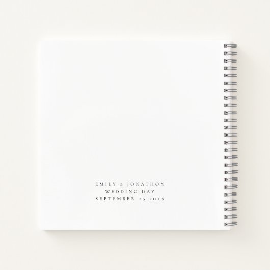 Fotooverlay wenst de nieuwe heer Mrs Guest Book Notitieboek (Achterkant)