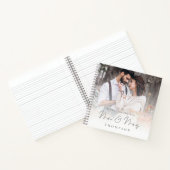 Fotooverlay wenst de nieuwe heer Mrs Guest Book Notitieboek (Binnen)