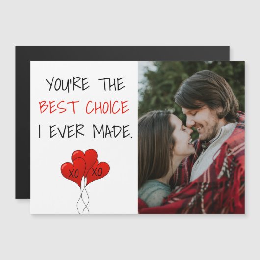 Fotopaar in liefdesbeste keuze Rood hart uniek (Voorkant / Achterkant)