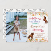 Fotopaard verjaard paard kaart (Voorkant / Achterkant)