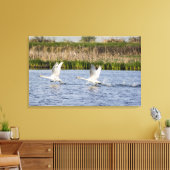 Fotopaartjes van toendra die opstijgen voor canvas afdruk (Insitu (Woonkamer))