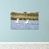 Fotopaartjes van toendra die opstijgen voor canvas afdruk (Insitu (Houten vloer))