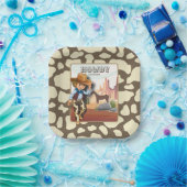 Fotopapier voor de eerste verjaardag papieren bordje (Feest)