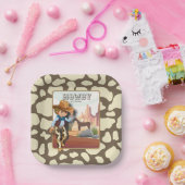 Fotopapier voor de eerste verjaardag papieren bordje (Feest)